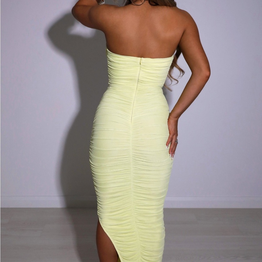 COPY - Lime Green / Yellow Midi Dress